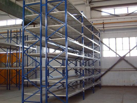 Wielopoziomowe półki magazynowe średniego pojemności 1000 kg/palety Systemy składowe półki palety