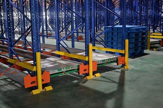 Pomarańczowy / Błękitny system przechowywania półek palet, selektywny system półek palet