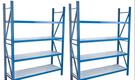 Stalowe półki z szczelinami, regulowalny system półek dla magazynów przemysłowych