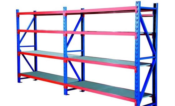 Stalowe półki z szczelinami, regulowalny system półek dla magazynów przemysłowych