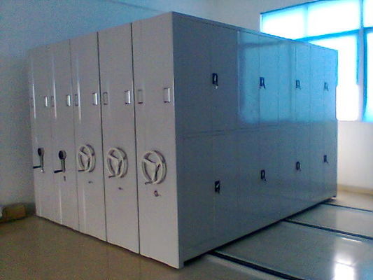Biblioteka Stalowe szafki wysokiej gęstości, mobilne systemy półki
