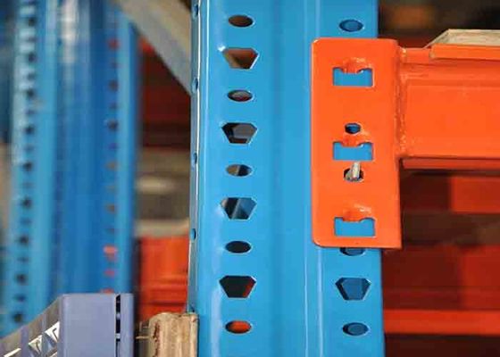 Q235B Stali magazynowe półki magazynowe ciężkie z płytą sklejkową