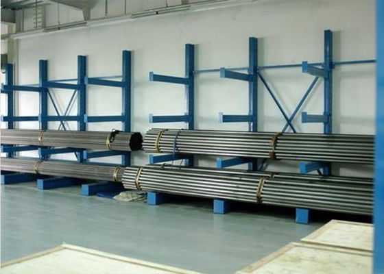 Metalowe jednoboczne półki z podnośnikiem bezpieczeństwa