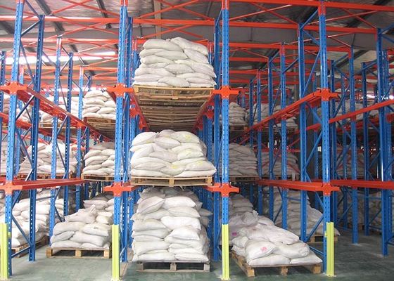 Stalowy układ napędowy regulowany w stalowych półkach magazynowych, półkach palet, półkach 4000 kg/poziom