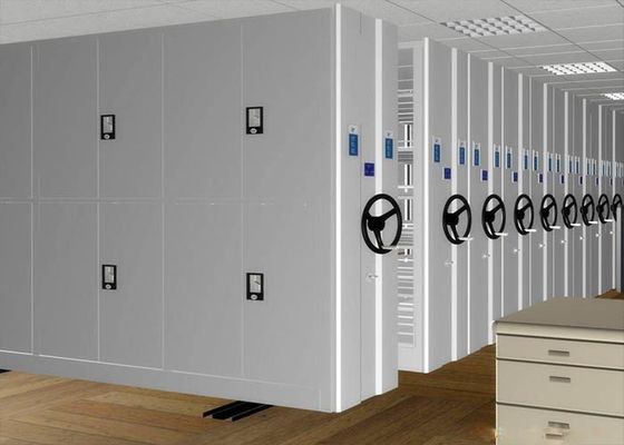 Biblioteka Stalowe szafki wysokiej gęstości, mobilne systemy półki