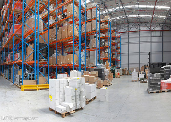 Zestawy magazynowe stalowe, regulowane, 1000 kg/paletę, podwójne, głębokie regały palety