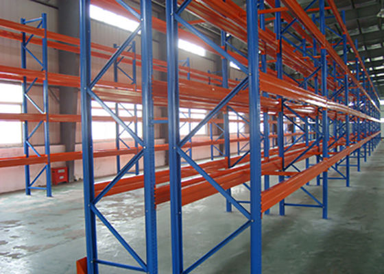 Zestawy magazynowe stalowe, regulowane, 1000 kg/paletę, podwójne, głębokie regały palety