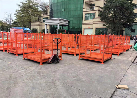 Metalowe standy składowe, składane na stałe