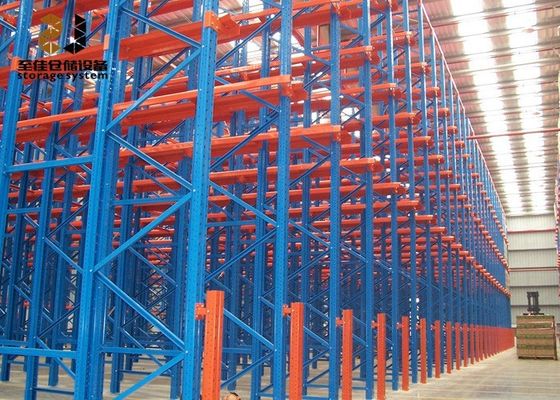 Łatwe zainstalowanie napędu w półkach palet / przepływ przez system półek palet