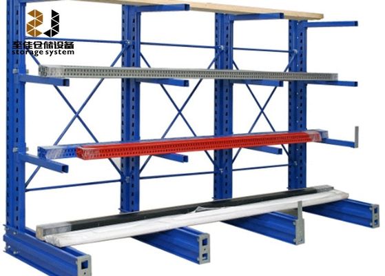 250-800lbs Podnośnik na palety z podnośnikiem Powder Coating Cantilever Shelf Rack