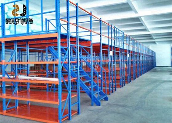 Systemy mezaniny metalowej 2 - 3 warstwy / stalowe półki magazynowe