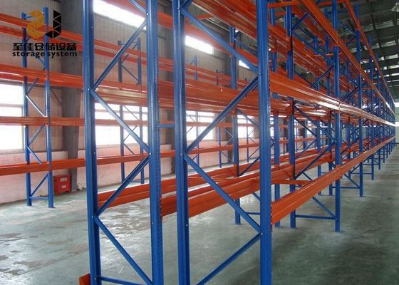 Metalowe półki magazynowe średniego pojemności 200 kg/poziom-500 kg/poziom