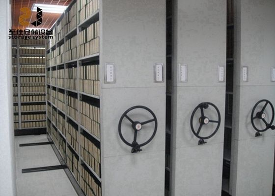 Systemy półek mobilnych szarych / Systemy gabinetów wysokiej gęstości biurowe
